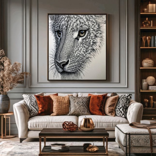 Detaljerad Vargblick Poster (Skapare uppladdad)