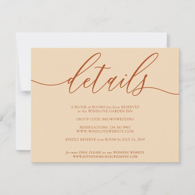 Detaljerade instruktioner för bröllop-plan OSA kort (Framsida)