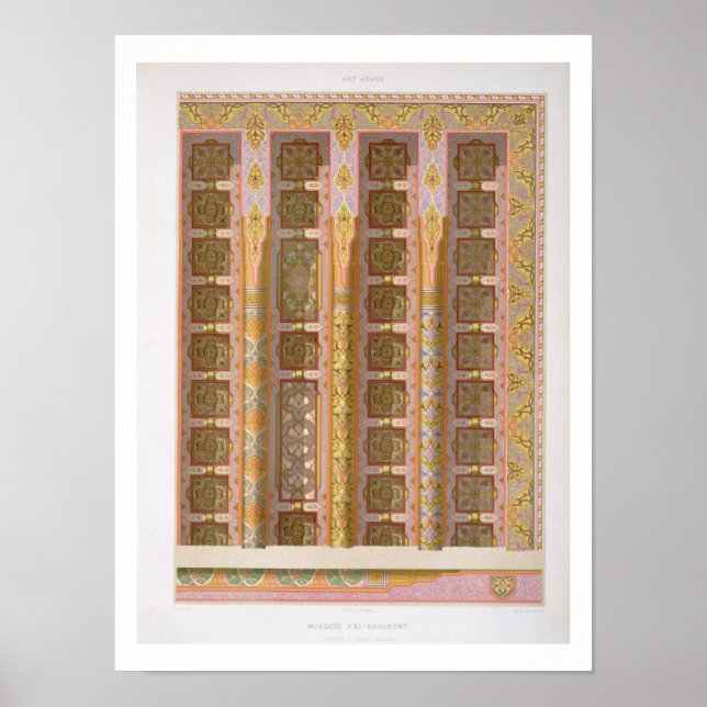 Detaljerade uppgifter om det stora taket från mosk poster (Framsidan)