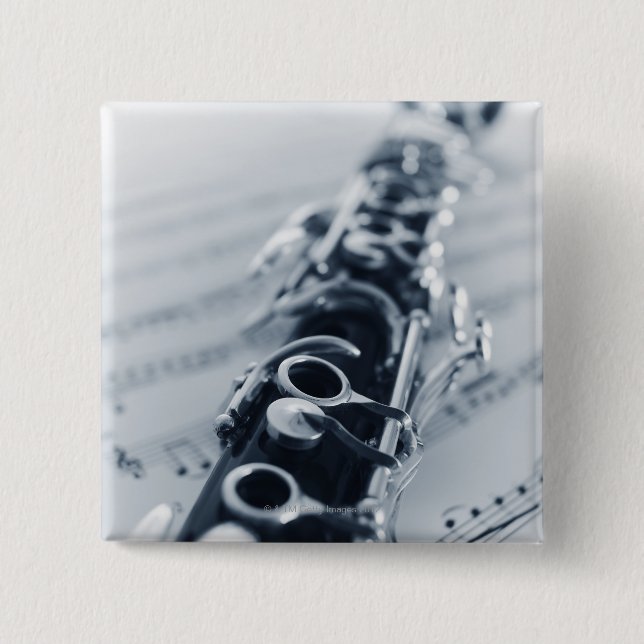 Detaljerat Clarinet Knapp (Framsida)