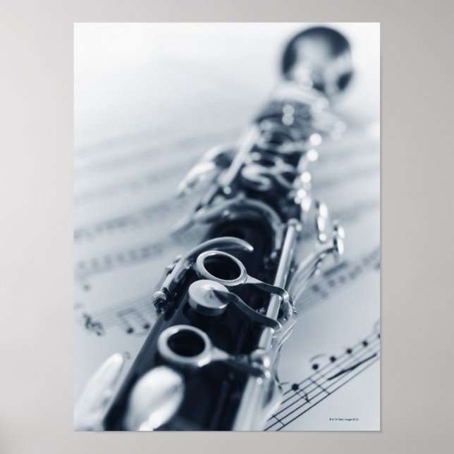 Detaljerat Clarinet Poster (Framsidan)