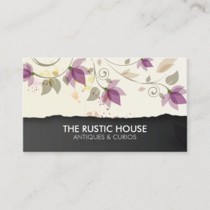 Detaljhandel Butik Blommor Visitkort