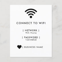 Detaljhandel för WiFi-nätverk och lösenord