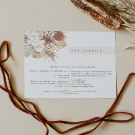 Detaljhölje för BRENNA Bohemian Tropical Handflata Inbjudningar