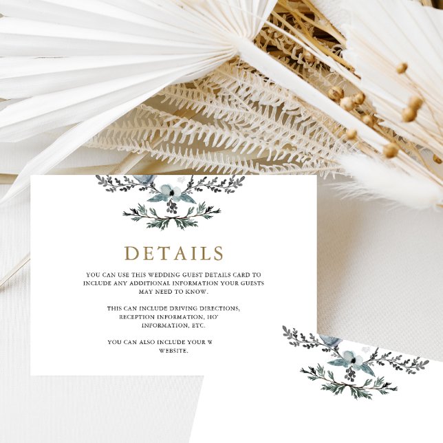 Detaljinformation om den vackra blå blomman i Bröl Tilläggskort (Skapare uppladdad)