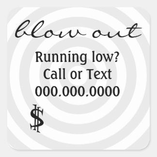 Detaljistdekal 4 fyrkantigt klistermärke