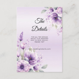 Detaljkort för Blommigt för vattenfärgsdetalj för  Tilläggskort