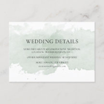 Detaljkort för grönt av abstrakt, vattenfärg bröll