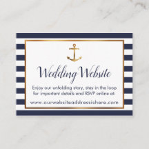 Detaljkort för guld Anchor Navy och White Rand