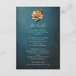 Detaljkort för Rustik metallblomma i bröllop Tilläggskort