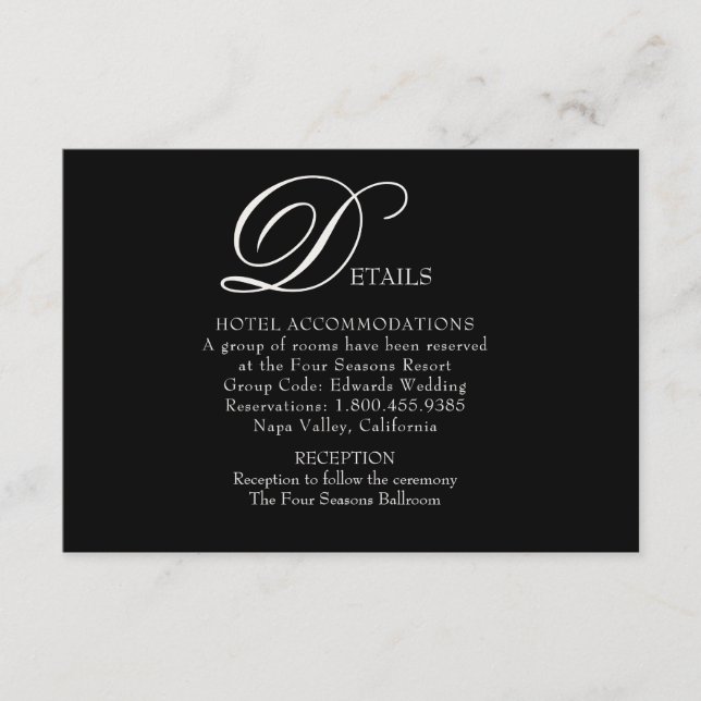 Detaljkort för vackert blommande Bröllop Tilläggskort (Framsida)