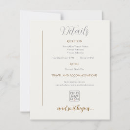 Detaljkort Minimalistisk bröllop