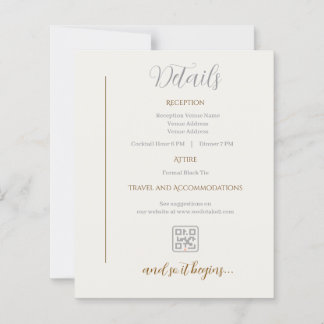 Detaljkort Minimalistisk bröllop