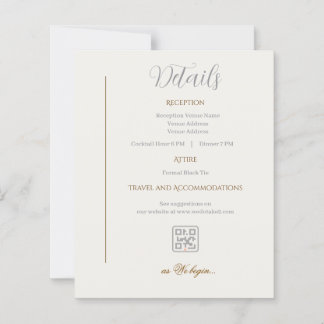 Detaljkort Minimalistisk vigselceremoni