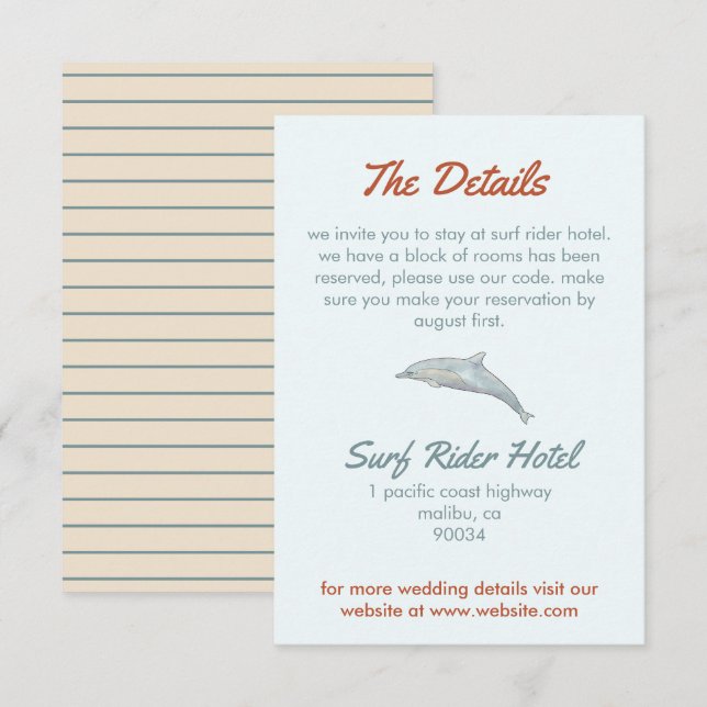 Detaljkort vattenfärg illustration tack kort (Fram/baksida)