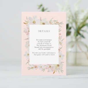 Detaljpersika för grädda och vattenfärgsblommor tilläggskort