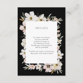 Detaljpersika för grädda och vattenfärgsblommor tilläggskort