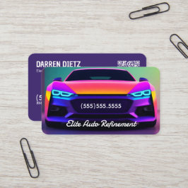 Detaljutförare QR för automatisk information Visitkort
