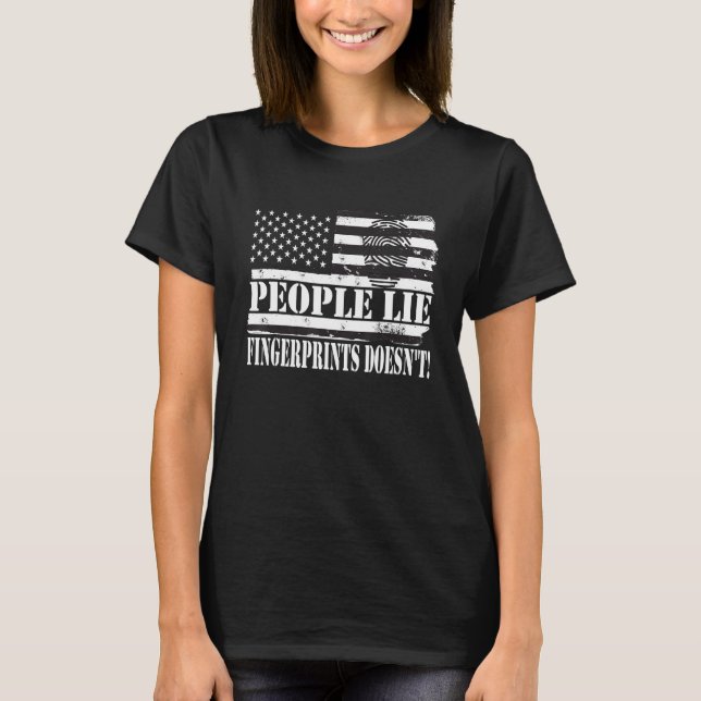 Detective for crime scene investigators 2 t shirt (Framsida)