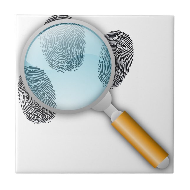 Detective Magnifying Glass Kakelplatta (Framsidan)