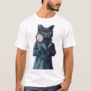Detective Whiskers – Funny Cat Mystery Novel.png T Shirt