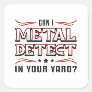 Detectorist Detector Metall upptäcker Funny Gift Fyrkantigt Klistermärke