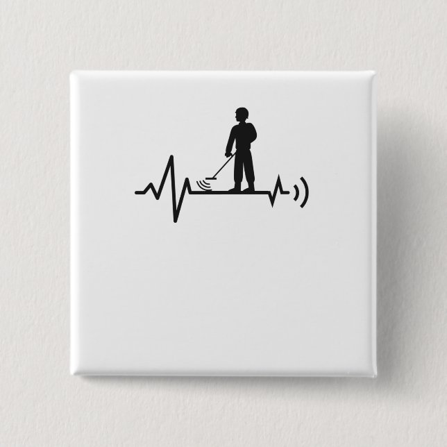 Detekterare av metall-detektor knapp (Framsida)