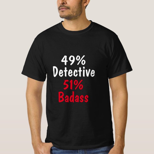 Detektiv Badass T Shirt (Framsida)