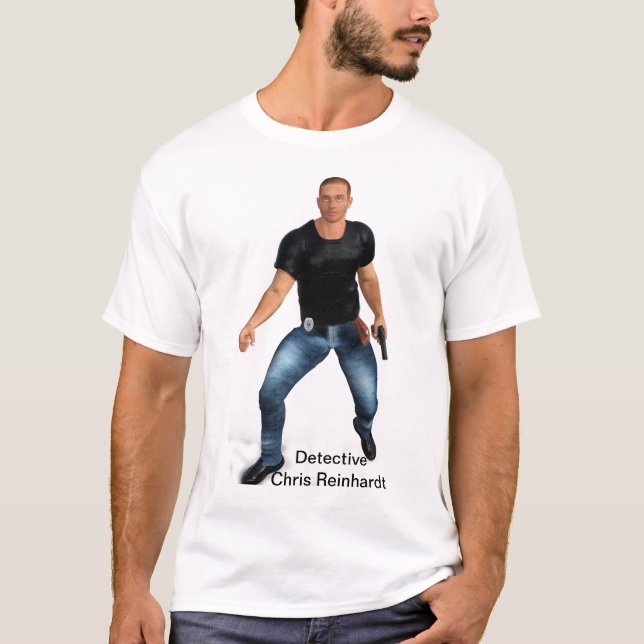 Detektiv Chris Reinhardt T Shirt (Framsida)