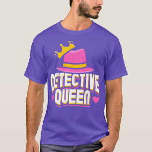 Detektiv drottning t shirt