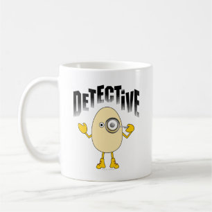 Detektiv Egghead Text Kaffemugg