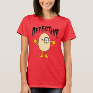 Detektiv Egghead Text T Shirt