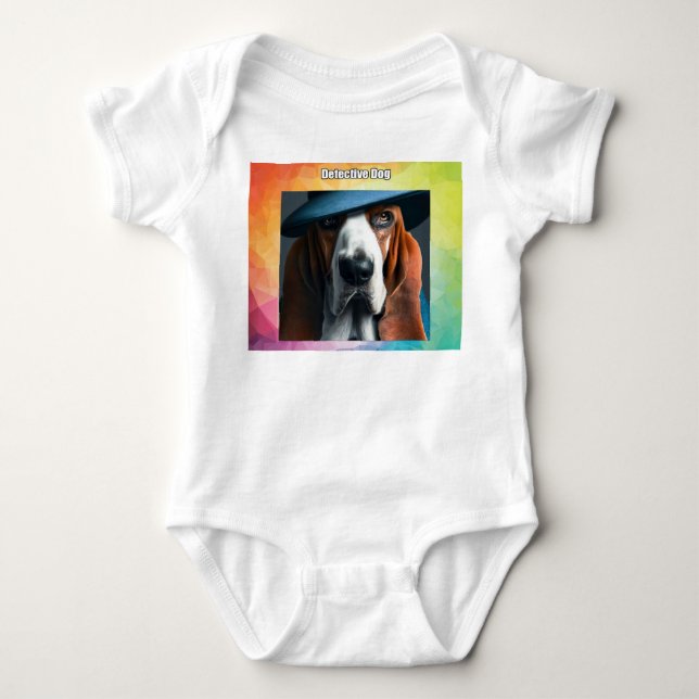 Detektiv Hund T Shirt (Framsida)