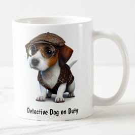 Detektiv Jack Russell Terrier Kaffemugg