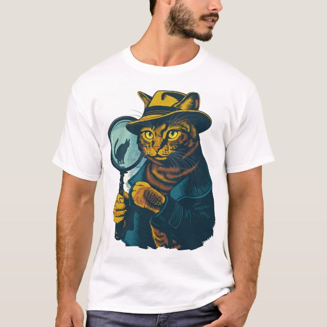Detektiv Kattmysteriet T Shirt (Framsida)