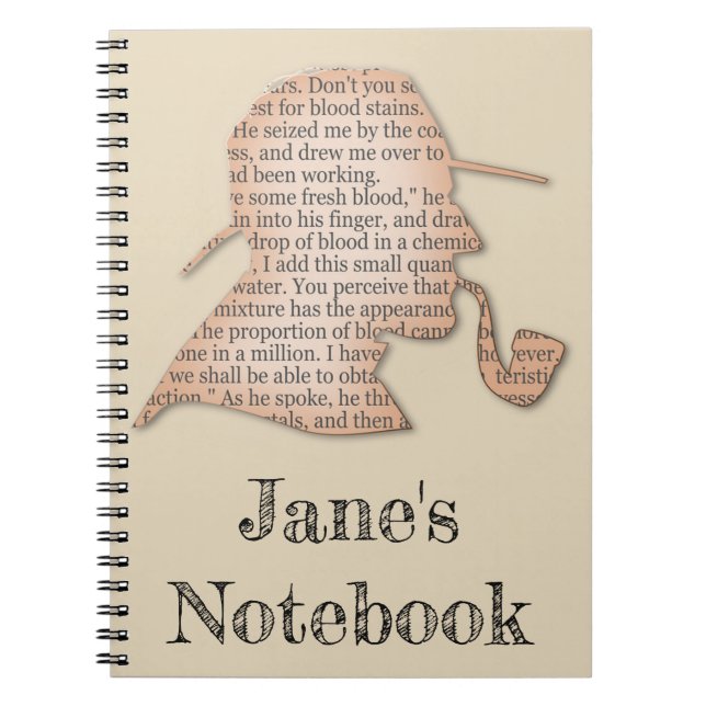 Detektiv- privat ögaVictorianvintage Anteckningsbok (Framsidan)