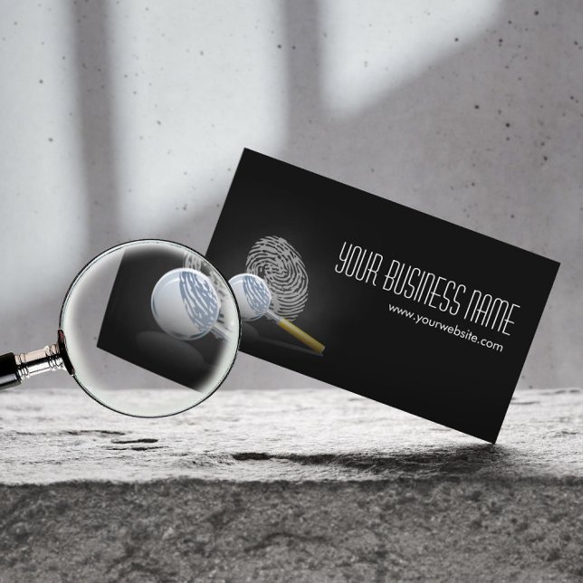 Detektiv Professionell Fingerprint Visitkort (Skapare uppladdad)