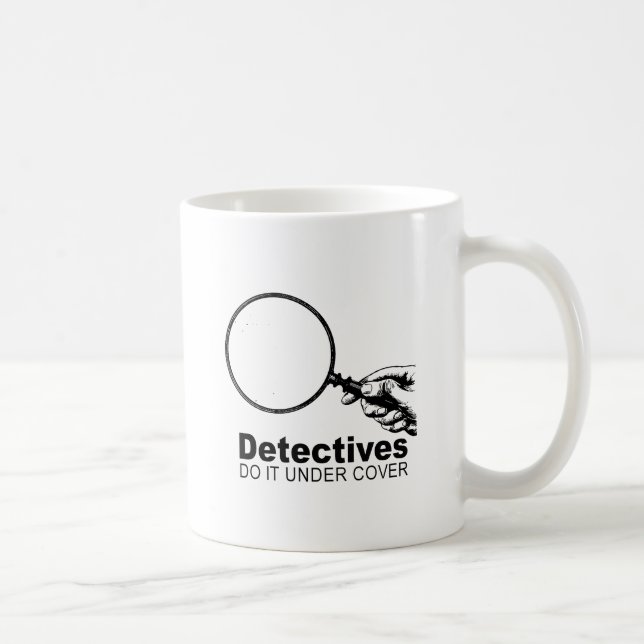 detektiver gör det under täckmantel kaffemugg (Höger)