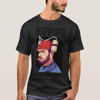 Detektivtecknad med schackbrädemönster. t shirt