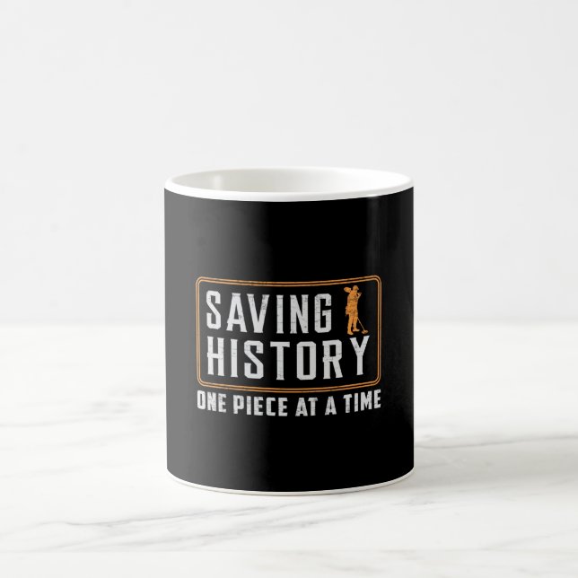 Detektor Detectorist Metall upptäcker Gift Idea Kaffemugg (Center)