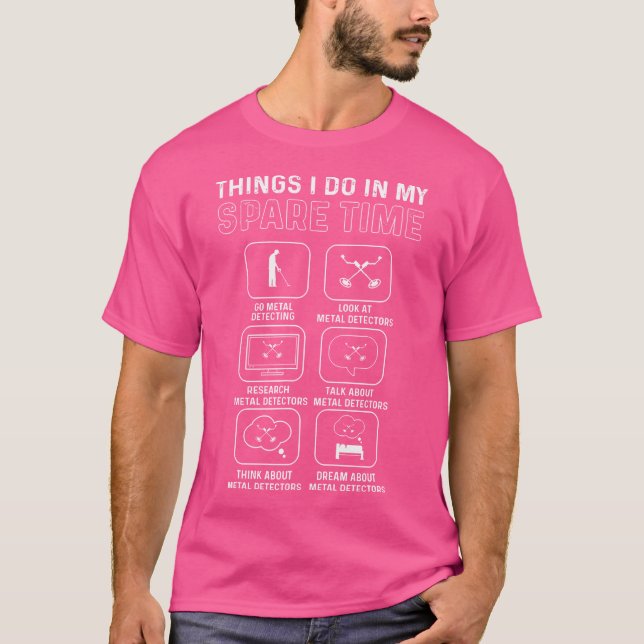 Detektor för relikjakt och metalldetektering t shirt (Framsida)