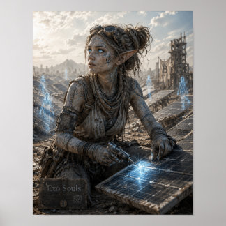 Determination / Solar Engineer / Ruined Solar Farm Poster