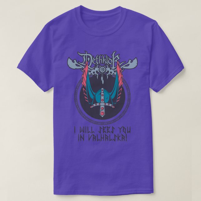 Dethklok jag ska träffa dig i Valhalska T Shirt (Design framsida)