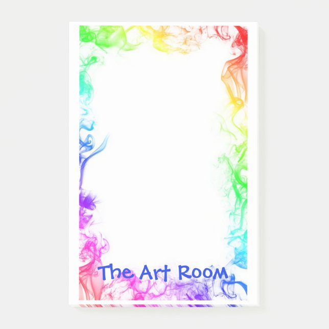 Detkonstrummet, konstlärare som är stor post-it block (Framsida)