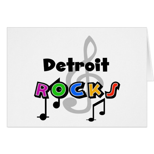 Detoit stenar hälsningskort (Framsidan Horizontal)