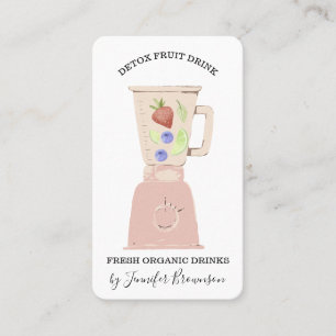 Detox Fresh Fruits Drink Blender Visitkort