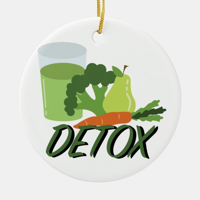 Detox Juice Julgransprydnad Keramik (Framsidan)