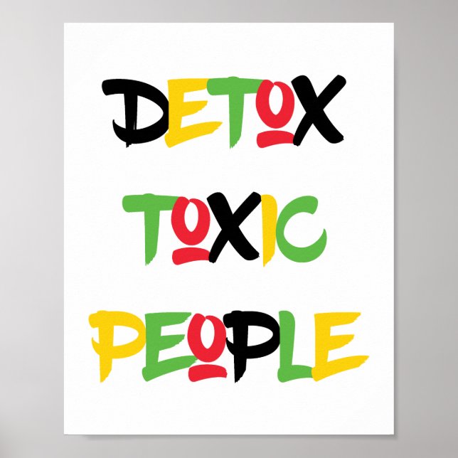 Detox Toxic People Poster (Framsidan)