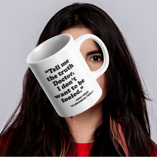 Detrans | Berätta för mig om Doktor I-kaffet Mugg (Note: This is not a picture of the actual product. This is a representation of the product.)