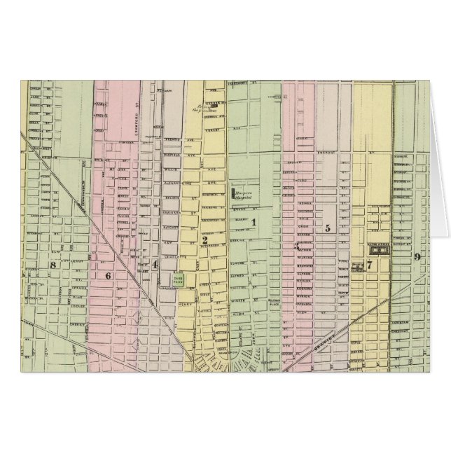 Detroit 2 hälsningskort (Framsidan Horizontal)